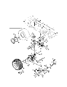 Drive/rear wheels Diagram and Parts List for 13AR91PS099  MTD Lawn Tractor