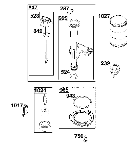 Lubrication Diagram and Parts List for 17ADFACW093  MTD Lawn Mower