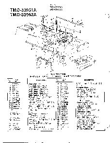 42" lawn tractors page 3 Diagram and Parts List for 33951A  MTD Lawn Mower