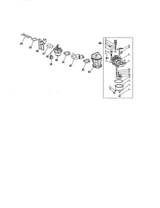Carburetor Diagram and Parts List for 375-QU  MTD Engine