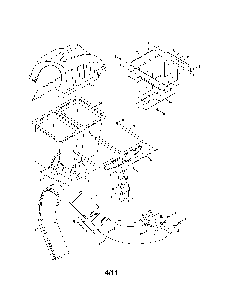 Two bin bagger Diagram and Parts List for 19A70001799  MTD Lawn Tractor Accessories