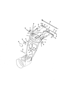 K Style Panel Diagram and Parts List for 769-04194  MTD Snow Blower
