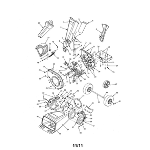 Part Location Diagram of 738-0813 Husky Shredder Axle