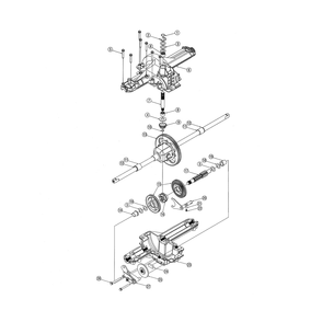 Differential Diagram and Parts List for 13AH762F752  MTD Lawn Tractor
