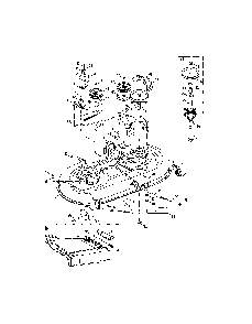 Deck/spindle pulley Diagram and Parts List for 13AL78SS299  MTD Lawn Tractor