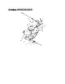 6 speed cable/pulley/pivot shaft Diagram and Parts List for 970-979  MTD Lawn Mower