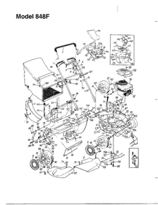 Mower 1 Diagram and Parts List for 123-848F401  MTD Lawn Mower