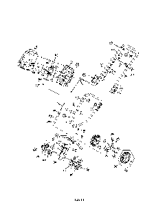 Cultivator Diagram and Parts List for 21D-154A799  MTD Cultivator