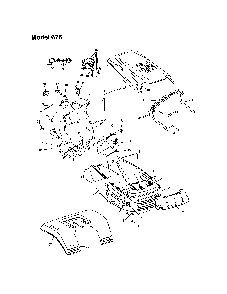Hood - model 678 Diagram and Parts List for 13AQ675G062  MTD Lawn Tractor