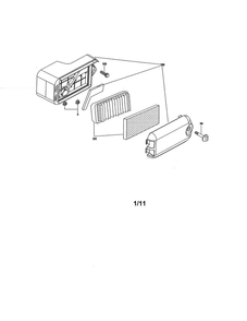 Air Cleaner Diagram and Parts List for 952Z1P70C0A  MTD Engine