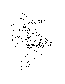 Hood/grill Diagram and Parts List for 13AAA1ZW099  MTD Lawn Tractor
