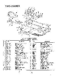 46" 18hp garden tractor Diagram and Parts List for 3396409  MTD Lawn Tractor