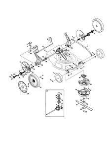 Part Location Diagram of 741-04136B MTD Split Hex Flange Bearing