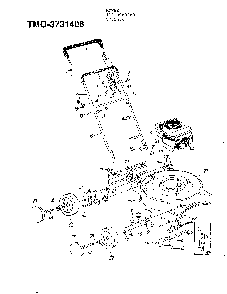 Mower Diagram and Parts List for 3731406  MTD Lawn Mower