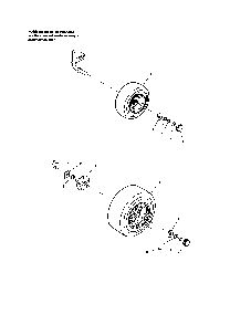Wheel/tire Diagram and Parts List for PGT9500  MTD Lawn Tractor