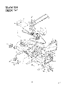 Deck h Diagram and Parts List for SKU3215203  MTD Lawn Tractor