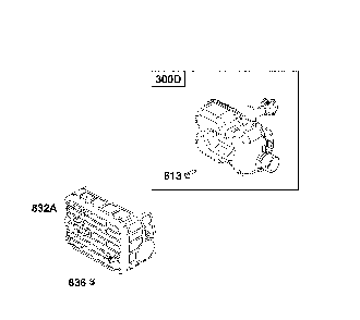 Exhaust Diagram and Parts List for 12AVB2R3791  MTD Lawn Mower