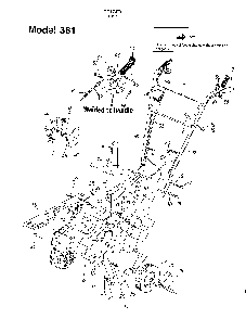 Tiller Diagram and Parts List for 39029  MTD Tiller