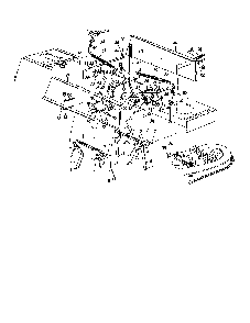 Deck lift and hanger assembly Diagram and Parts List for 13AH665F020  MTD Lawn Tractor
