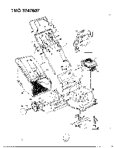 5hp 21" rotary mower Diagram and Parts List for 3747607  MTD Lawn Mower