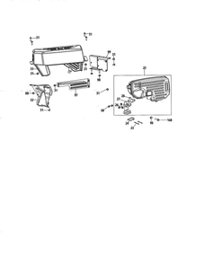 Muffler Diagram and Parts List for 375-QU  MTD Engine