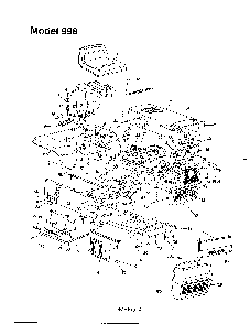 Hydrostatic tractor Diagram and Parts List for 144-998-401  MTD Lawn Tractor