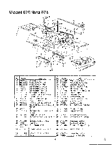 Deck Diagram and Parts List for SKU3104600  MTD Lawn Tractor