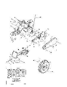 Gears/wheels Diagram and Parts List for 21AB454E730  MTD Tiller