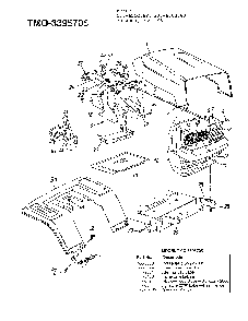 Mower page 3 Diagram and Parts List for 3395705  MTD Lawn Tractor