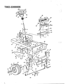Garden Tractor 1 Diagram and Parts List for 3399006  MTD Lawn Tractor
