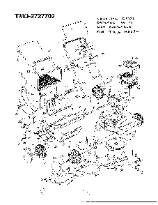 5hp 21" rotary mower Diagram and Parts List for 3727702  MTD Lawn Mower