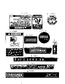Decals Diagram and Parts List for 31AS62EE799  MTD Snow Blower