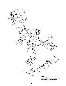 Edger Diagram and Parts List for 25B-521A000  MTD Edger