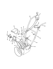 2-Way And 4-Way Extended Chute Diagram and Parts List for 769-04194  MTD Snow Blower