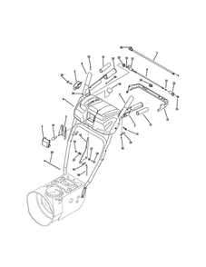 P/Q Style Panel Diagram and Parts List for 769-04194  MTD Snow Blower