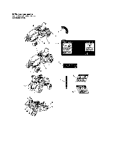 Decals Diagram and Parts List for PGT9500  MTD Lawn Tractor