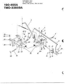 42-Inch Snow Blade 1 Diagram and Parts List for 33859A  MTD Snow Blower