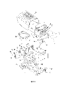 Bumper & hood Diagram and Parts List for 13AJ791G731  MTD Lawn Tractor
