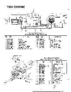 14hp 42" electrical/transmission Diagram and Parts List for 3396102  MTD Lawn Tractor