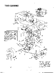12.5hp 42" lawn tractor Diagram and Parts List for 3396003  MTD Lawn Tractor