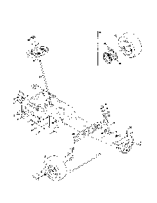 Steering Diagram and Parts List for 13AL77XT099  MTD Lawn Tractor