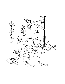Mower deck/pulley spindle Diagram and Parts List for 13BQA1ZT099  MTD Lawn Tractor