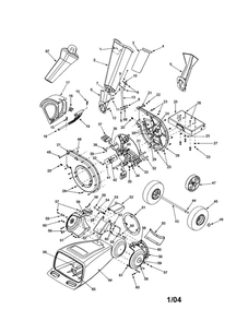 Part Location Diagram of 662-04022 MTD Chipper bag assembly