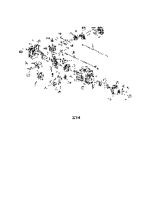 Cylinder/muffler/fuel tank Diagram and Parts List for 41ADZ22C766  MTD Trimmer