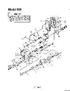 Transaxle Diagram and Parts List for 144-998-401  MTD Lawn Tractor