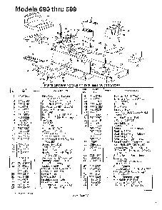 Models 690-699 Diagram and Parts List for 3650002  MTD Lawn Tractor