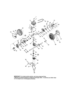 Wheels/Tires/Belt Diagram and Parts List for 559  MTD Lawn Mower