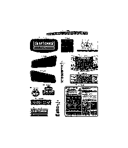 Decals Diagram and Parts List for 13AR91PS299  MTD Lawn Tractor
