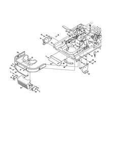 Muffler Shield/Battery Diagram and Parts List for 17BRCACA099  MTD Lawn Mower