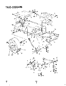 46" 18hp garden tractor page 8 Diagram and Parts List for 3396409  MTD Lawn Tractor